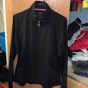 Black scrub jacket! Could be worn as a zip-up!